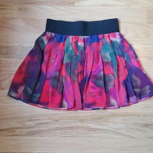 Express Watercolor Flowing Skirt